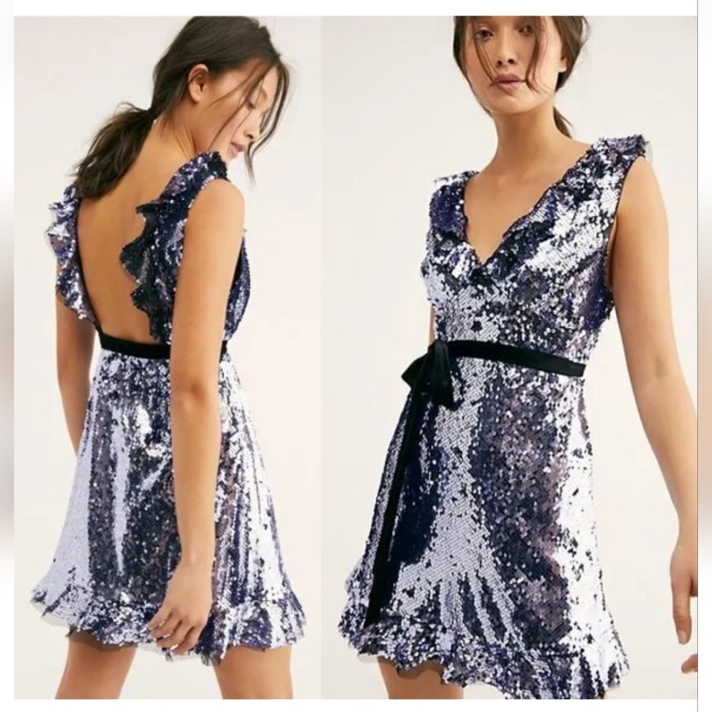 FREE PEOPLE Siren Sequin Dress